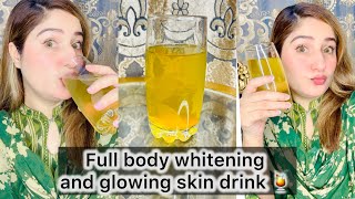 Full Body whitening and glowing skin drink 🍺 amazing results for glowing and dewy skin 😍￼ [upl. by Ruthann851]