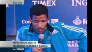 Gebrselassie announces retirement [upl. by Heer341]