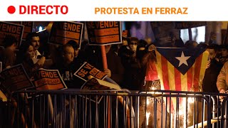 PROTESTAS NUEVA CONCENTRACIÓN en FERRAZ MADRID tras la INVESTIDURA de SÁNCHEZ  RTVE [upl. by Ellocin]