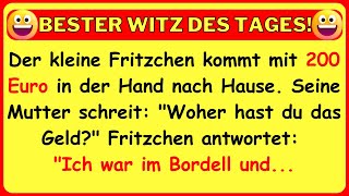 🤣 BESTER WITZ DES TAGES Fritzchen kommt mit 200 Euro aus dem Bordell nach Hause [upl. by Adrahc]