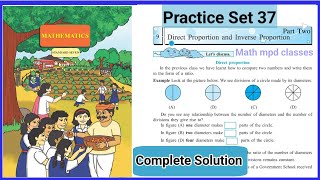 Direct Proportion and Inverse Proportion class 7  Class 7th Maths  Practice Set 37 class 7 maths [upl. by Atilahs520]