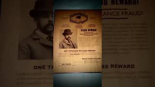 HH HOLMES WANTED POSTER hhholmes wantedposter truecrime [upl. by Morten620]