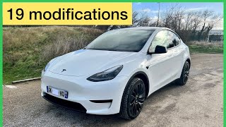 19 équipementsmodificationsaccessoires pour Tesla Model Y et 3 pour 465€ [upl. by Keung]