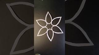 How to make easy paper snowflake shorts snowflakes part 51craft creative art yt papercrafts [upl. by Erleena]