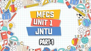 MFCS unit1  Part1  JNTU  Well formed formula  propositional calculus  truth tables [upl. by Alledi]