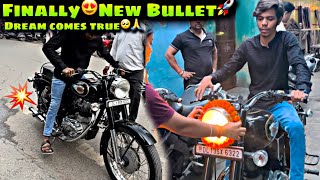 Finally😍 Taking delivery of my new bullet 💥 2018 Model Bullet Standard 350  Dream Comes True 🥺 [upl. by Ateekan57]