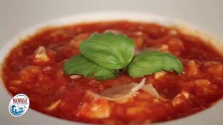 Tolle Vorspeise Norwegische Tomatensuppe mit Kabeljau [upl. by Hulen]