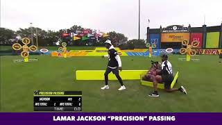 Lamar Jackson quotPrecisionquot Passing  Pro Bowl Skills Challenge [upl. by Anthony]