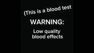 blood test low quality [upl. by Htedirem573]