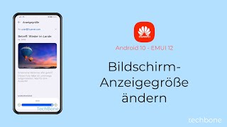 BildschirmAnzeigegröße ändern  Huawei Android 10  EMUI 12 [upl. by Aun136]