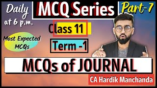 Journal MCQs  MCQ Practice of Class 11 Accounts  Journal Entries  Recording of Transactions [upl. by Euqinamod]