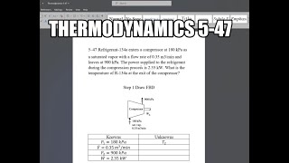 Thermodynamics 547 Refrigerant134a enters a compressor at 180 kPa as a saturated vapor with a flow [upl. by Attiuqahs697]