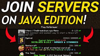 How To Join a Minecraft Server on PC Java Edition [upl. by Rolyak]