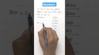 Fundamental theorem of Arithmetic  Finding a and b using prime factorization easytutorial [upl. by Halilahk562]