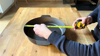 Stur Gusseisenpfanne 32cm unboxing review und erstes Kochen  German cast iron [upl. by Moises86]