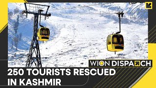 JampK cops rescue 250 tourists stuck during Gondola ride in Gulmarg  WION Dispatch  English News [upl. by Marduk106]