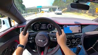 2025 Bentley Continental GT Speed First Edition PHEV  POV Test Drive Binaural Audio [upl. by Osnofledi]