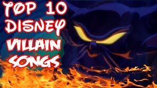 Top 10 Disney Villain Songs Collab w SpaceTree88 [upl. by Finer267]