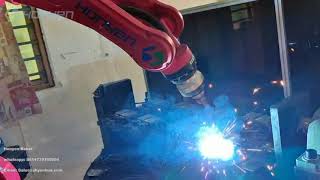 Honyen arc welding robot 9 axis linkage bearing welding [upl. by Perren304]