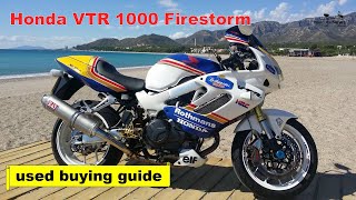 Honda VTR 1000 Firestorm 1997 2005 review and used buying guide [upl. by Ahsinnor]