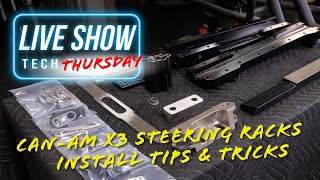 Tech Thursday  CanAm Maverick X3 Steering Racks  Install Tips amp Rebuild Kits [upl. by Deth]