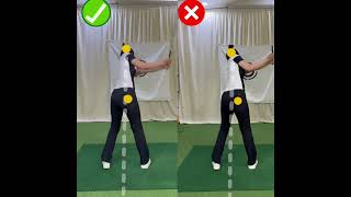 ☑️If your pelvis is tilted too much during backswing it becomes a Reverse spine angle golf [upl. by Amles692]