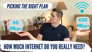 CHOOSING THE RIGHT INTERNET PLAN  HOW MUCH SPEED DO YOU NEED [upl. by Addia]