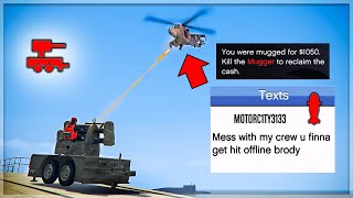 Flak Cannon  Submarine Trolling ANGRY Griefers on GTA Online [upl. by Dream]