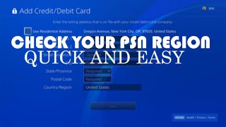 HOW TO CHECK PSN COUNTRYREGION ON PS4PS5 2022 [upl. by Esilanna]