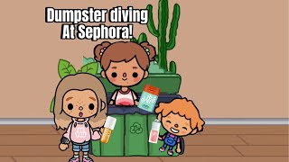 DUMPSTER DIVING AT SEPHORA 💄🗑️Toca Boca [upl. by Ellie]