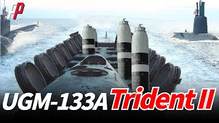 UGM133A Trident IIThe USs Primary SubmarineLaunched Ballistic Missile [upl. by Amla]