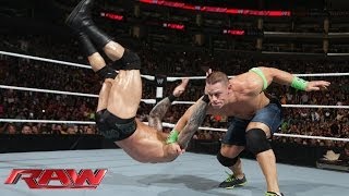 John Cena vs Randy Orton Raw Feb 10 2014 [upl. by Wales483]