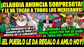 SÁBADAZO CLAUDIA ¡ANUNCIA SORPRESOTA PARA TODOS LOS MEXICANOS ESTE 2025 ¡AMLO RECIBE REGALO [upl. by Annoval]