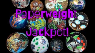 Paperweights galore Josh Simpson Murano Lundberg Levay [upl. by Karen]