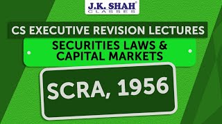 Free Revision Lectures  CS Executive June21  Securities Contracts Regulations Act 1956 [upl. by Collar345]