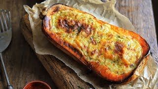 CHEESY STUFFED SQUASH RECIPE [upl. by Ellerey249]