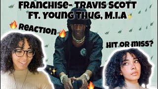 Franchise Travis Scott ft Young Thug amp MIAREACTION [upl. by Goldin]