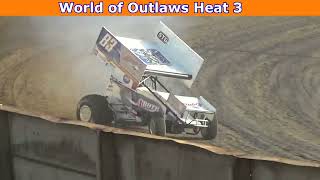 Grays Harbor Raceway September 4 2023 World of Outlaws Heat Races 12 and 3 [upl. by Cila48]