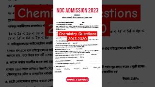 Notre Dame College Admission Questions  Chemistry20172020  Admission 2023  Rubayats Eduverse [upl. by Daryn]