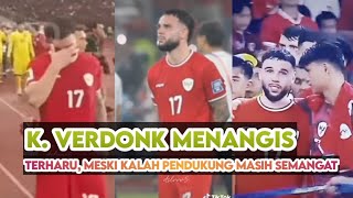 VERDONG TAK KUASA TAHAN AIR MATA  Semua Kompak Tetap Support Timnas Meski Kalah Dari Jepang 🇮🇩vs🇯🇵 [upl. by Assiron]