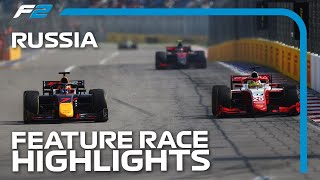 F2 Feature Race Highlights  2020 Russian Grand Prix [upl. by Restivo]