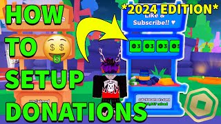 How To Get a DONATION BUTTON in PLS DONATE 💸 in Roblox How To SETUP DONATIONS 2024 Gamepass Guide [upl. by Ahsonek550]