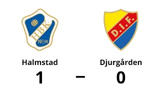 Halmstad BK  Djurgården IF 10  Allsvenskan Höjdpunkter [upl. by Rapp]