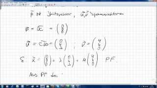 Parameterform Normalenform Koordinatenform der Ebene aus drei Punkten [upl. by Kcaj]