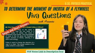 Flywheel Experiment  VIVA Questions with Answers [upl. by Amathist195]