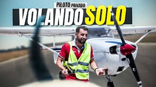 MI PRIMER VUELO SOLO  Curso de Piloto Privado de Avión PPL [upl. by Nodal666]