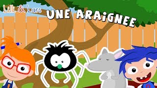 une araignée sur le plancher paroles  comptines pour bébé avec animaux [upl. by Gaidano269]