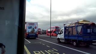 ALX400 Trident Ex MetrolineAbellio as 9833 Now with London City Tour KN52NDE at Waterloo Bridge [upl. by Oler]