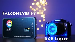 Powerfull RGB light  FalconEyes F7 Review [upl. by Tomaso]