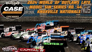 WoO LMs SIM Series Rd 44  Knoxville Late Model Nationals [upl. by Amaras]